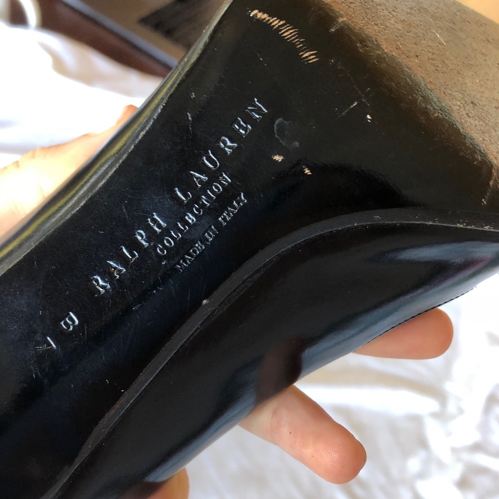 Ralph Lauren Collection Open Toe Pumps